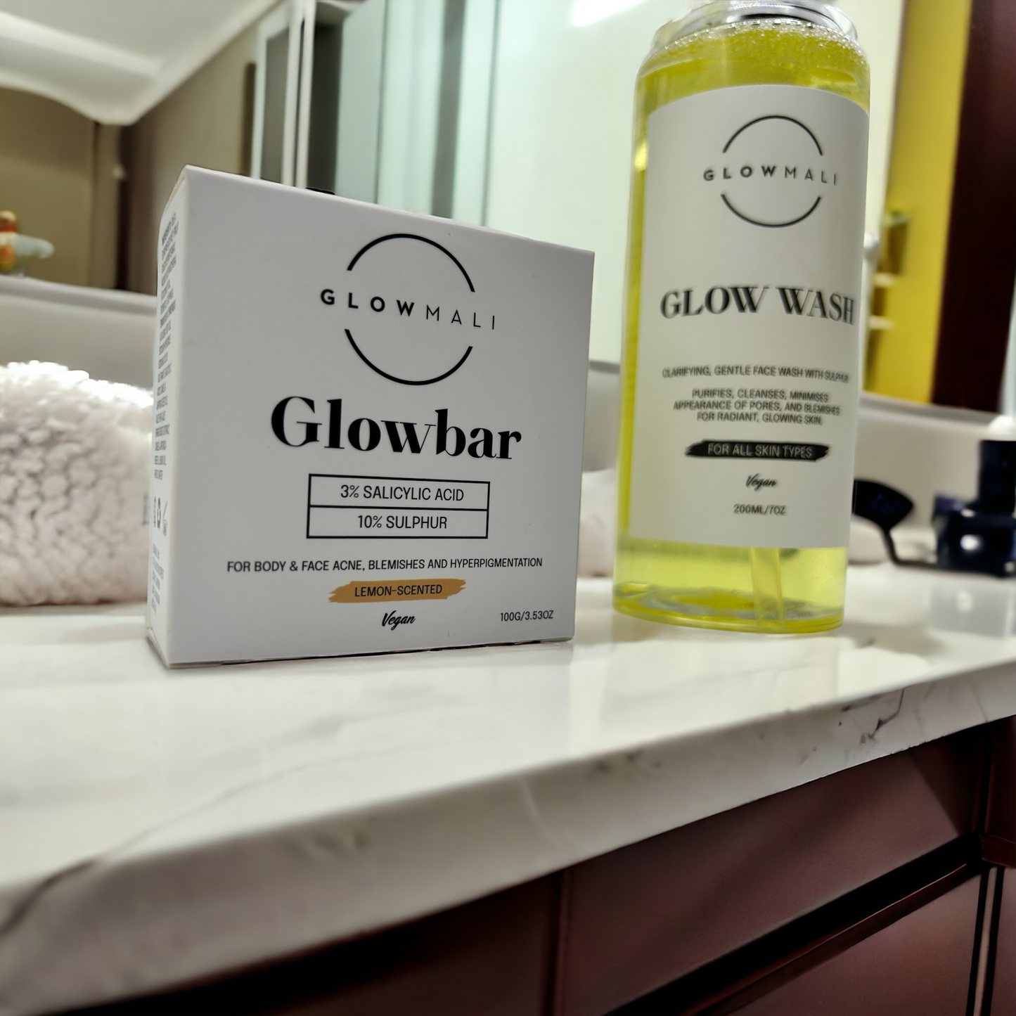 Glowbar 3% Salicylic Acid + 10% Sulphur Face and Body Soap Bar